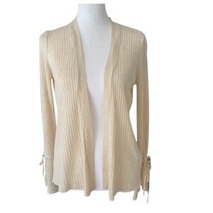 NWT LC Lauren Conrad Cream Open Cardigan Size Small